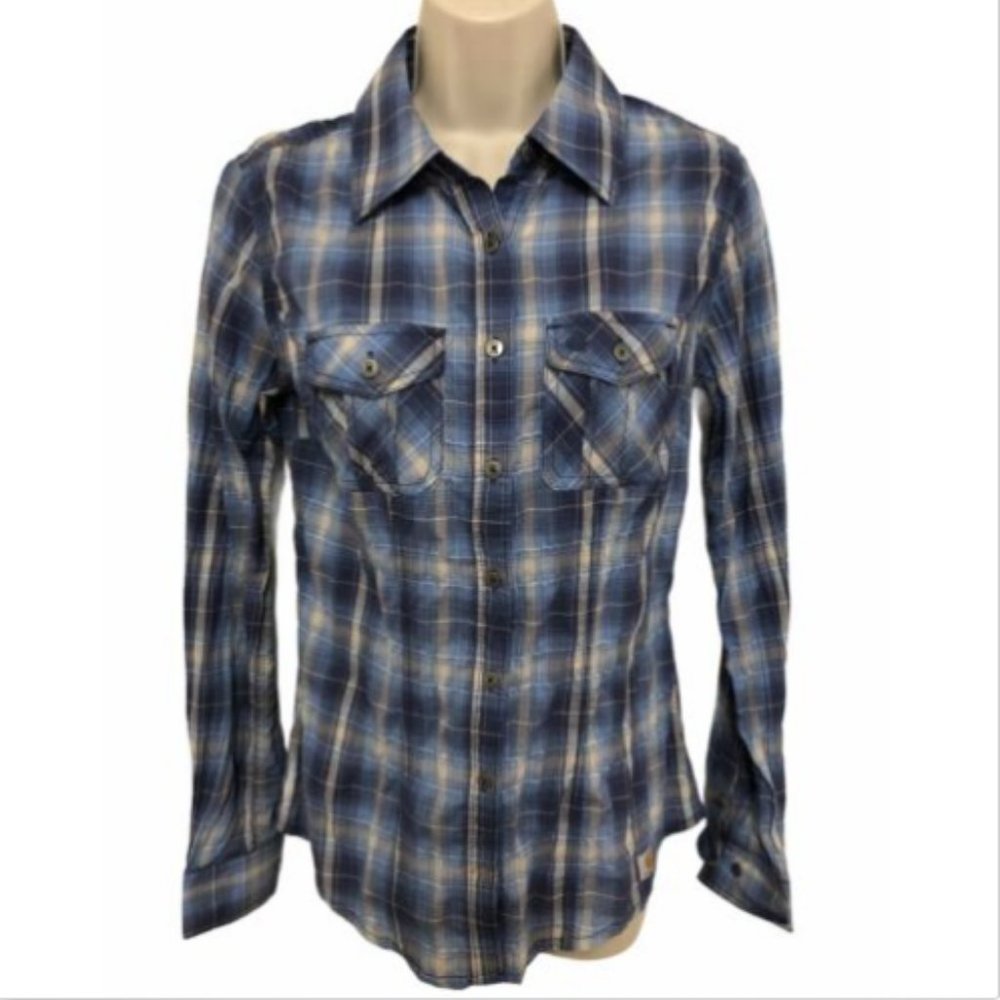 Carhartt Shirt XS Button Front Plaid Long Sleeve